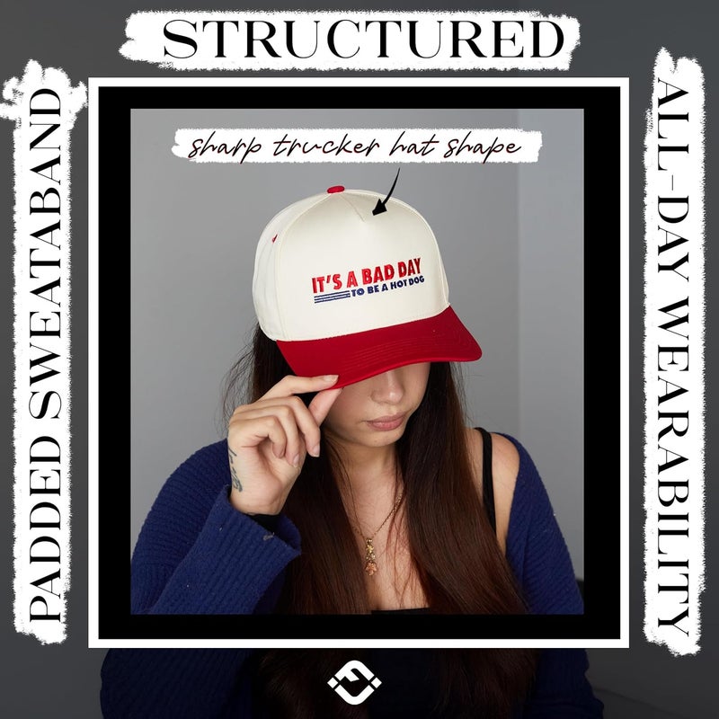 Funky Junque Vintage Canvas Snapback Hat - Adjustable 2 Tone Cap for Men Women - Put It On My, Cowboy, Girl Dad, Funny - Image 4